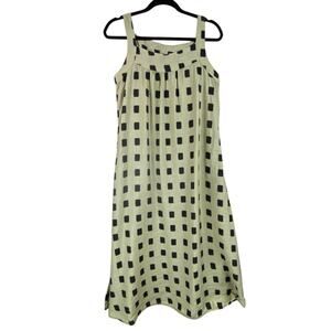 Cut Loose Sleeveless Midi Dress Size XS Art To Wear Green Black